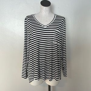 NWT Daily Thread Long Sleeve Stripe Top. 1X